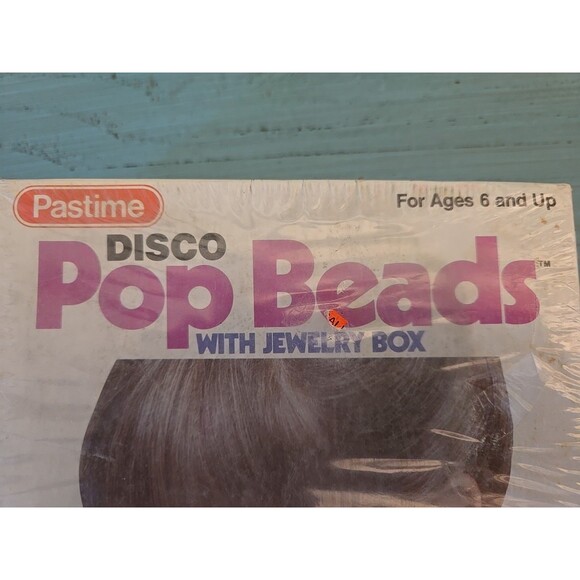 Rare Vtg NOS 1979 Disco Pop Beads By Pastime Jewelry Box Ages 6 + POP Together - Picture 7 of 8